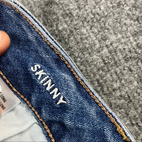 AE Super Skinny Stretch Jeans light wash distressed waist size 26 - Picture 10 of 13